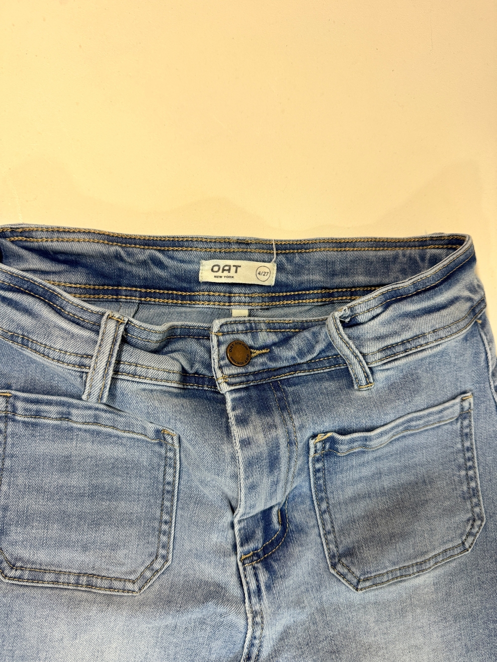 OAT Light Blue High-Rise Women's Jeans - Slim Casual Fit